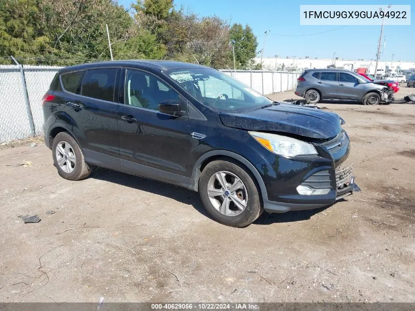 2016 Ford Escape Se VIN: 1FMCU9GX9GUA94922 Lot: 40629056