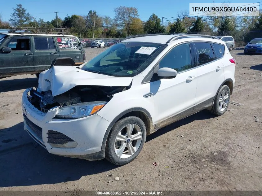 2016 Ford Escape Se VIN: 1FMCU9GX5GUA64400 Lot: 40638352