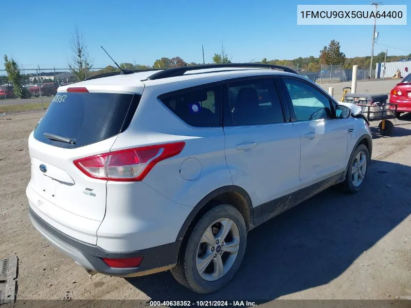 2016 Ford Escape Se VIN: 1FMCU9GX5GUA64400 Lot: 40638352