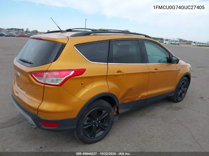 2016 Ford Escape Se VIN: 1FMCU0G74GUC27405 Lot: 40644237