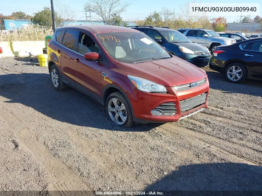 2016 Ford Escape Se VIN: 1FMCU9GX0GUB09940 Lot: 40644996