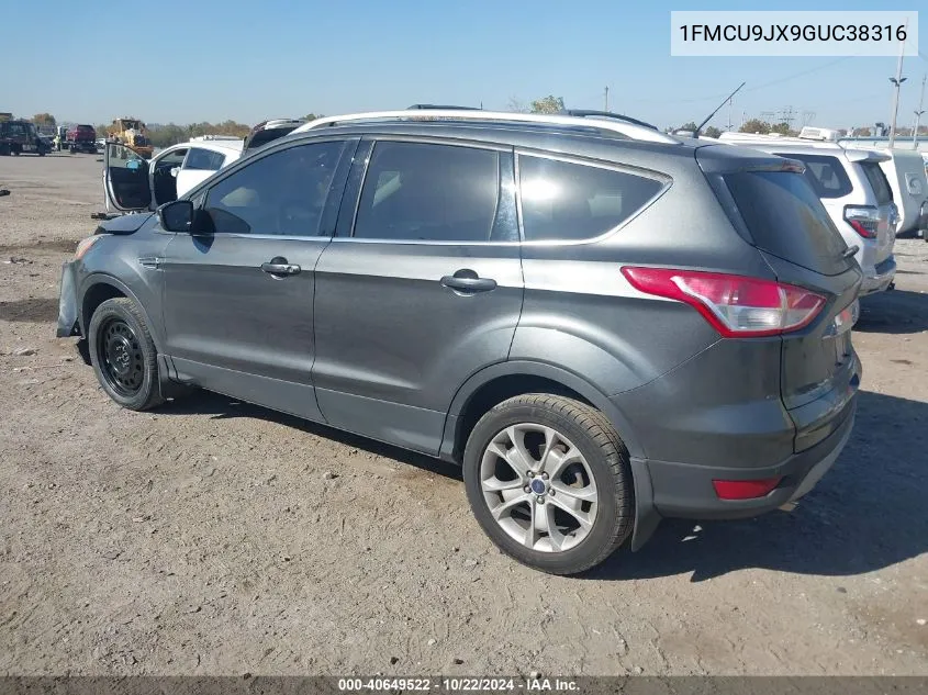 2016 Ford Escape Titanium VIN: 1FMCU9JX9GUC38316 Lot: 40649522