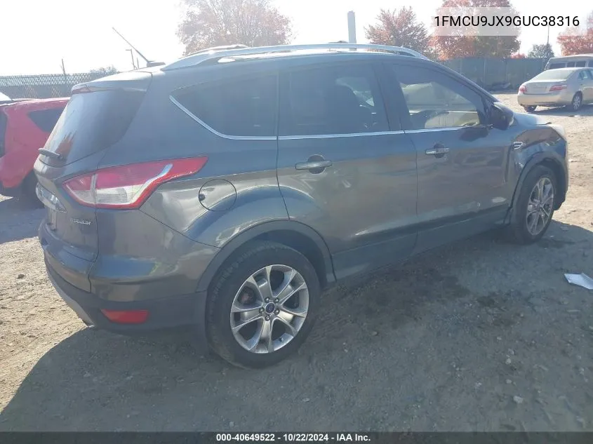 2016 Ford Escape Titanium VIN: 1FMCU9JX9GUC38316 Lot: 40649522