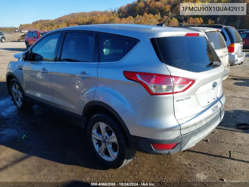 2016 Ford Escape Se VIN: 1FMCU9GX1GUA42913 Lot: 40662088