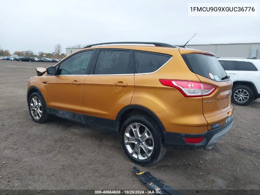 2016 Ford Escape Se VIN: 1FMCU9G9XGUC36776 Lot: 40664658