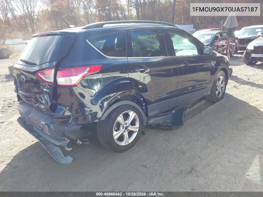 2016 Ford Escape Se VIN: 1FMCU9GX7GUA57187 Lot: 40668442