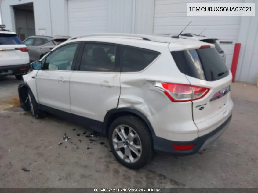 2016 Ford Escape Titanium VIN: 1FMCU0JX5GUA07621 Lot: 40671231