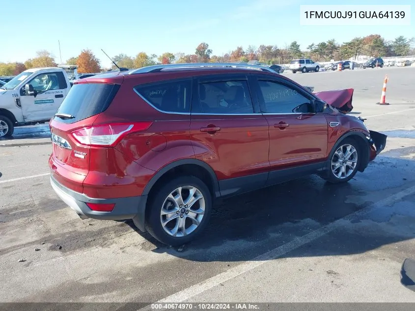 2016 Ford Escape Titanium VIN: 1FMCU0J91GUA64139 Lot: 40674970