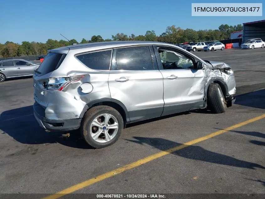 2016 Ford Escape Se VIN: 1FMCU9GX7GUC81477 Lot: 40678521