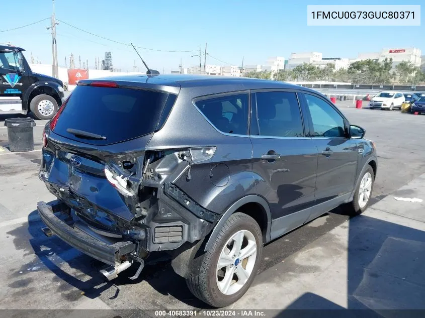 2016 Ford Escape Se VIN: 1FMCU0G73GUC80371 Lot: 40683391