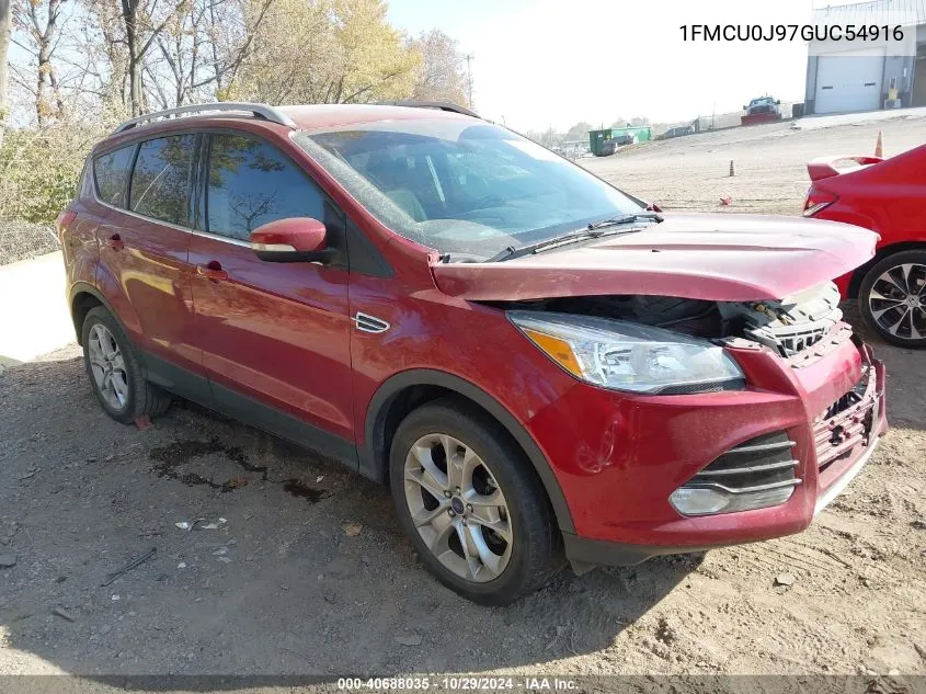 2016 Ford Escape Titanium VIN: 1FMCU0J97GUC54916 Lot: 40688035