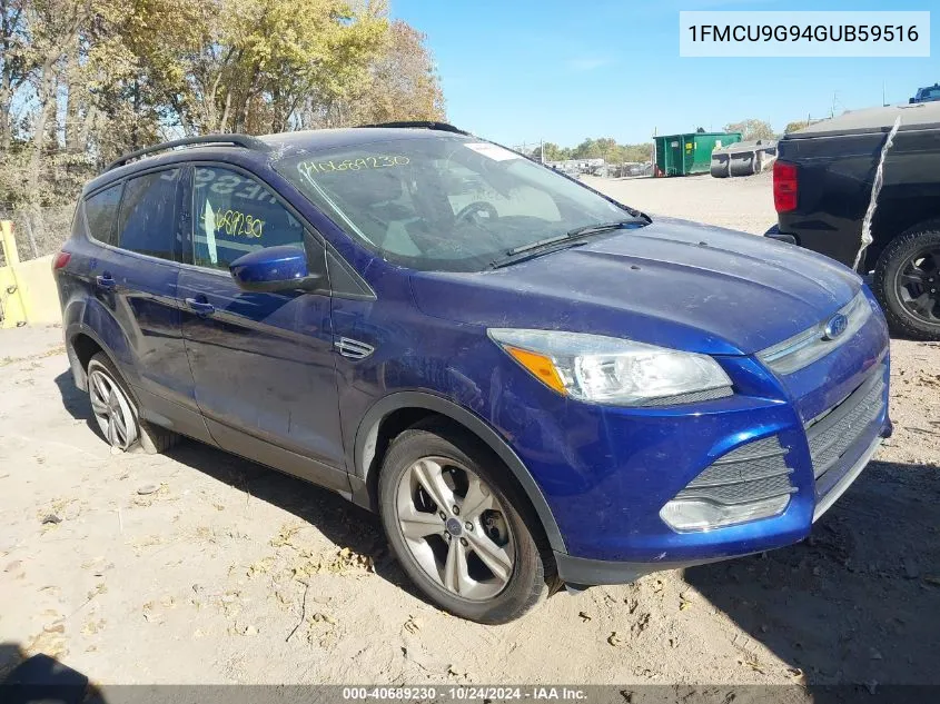 2016 Ford Escape Se VIN: 1FMCU9G94GUB59516 Lot: 40689230