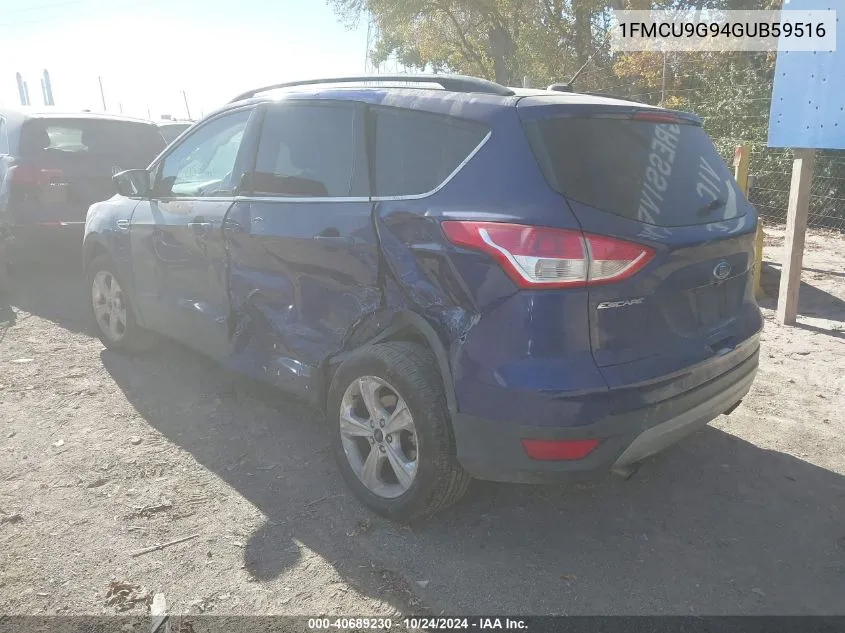 2016 Ford Escape Se VIN: 1FMCU9G94GUB59516 Lot: 40689230