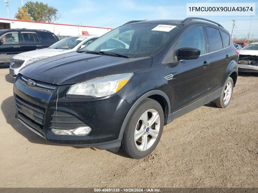 2016 Ford Escape Se VIN: 1FMCU0GX9GUA43674 Lot: 40691338