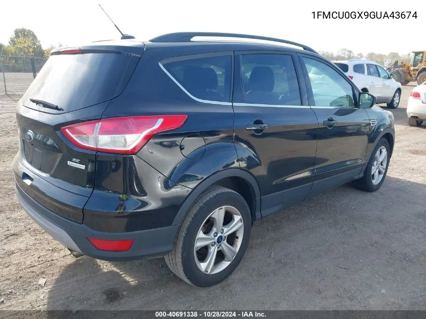 2016 Ford Escape Se VIN: 1FMCU0GX9GUA43674 Lot: 40691338