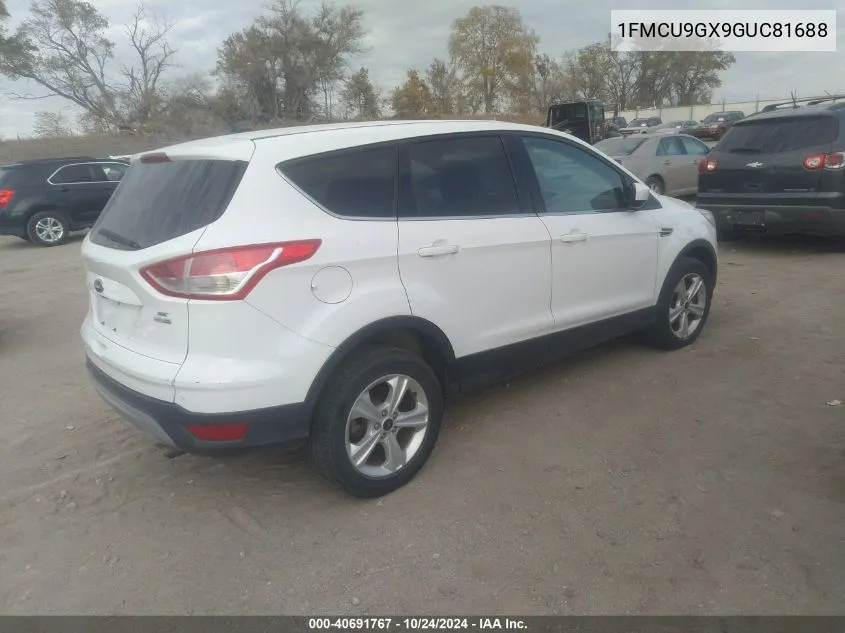 2016 Ford Escape Se VIN: 1FMCU9GX9GUC81688 Lot: 40691767