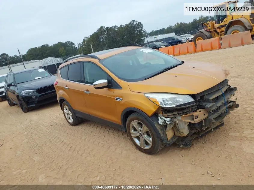 2016 Ford Escape Se VIN: 1FMCU0GXXGUA49239 Lot: 40699177