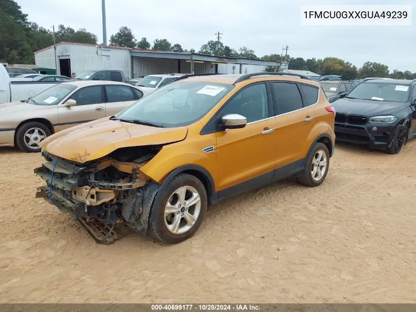 2016 Ford Escape Se VIN: 1FMCU0GXXGUA49239 Lot: 40699177