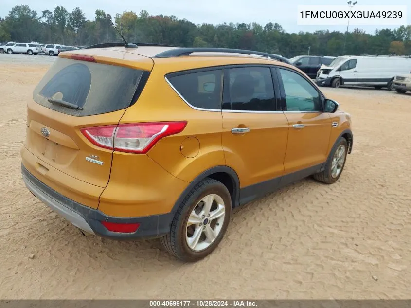 2016 Ford Escape Se VIN: 1FMCU0GXXGUA49239 Lot: 40699177