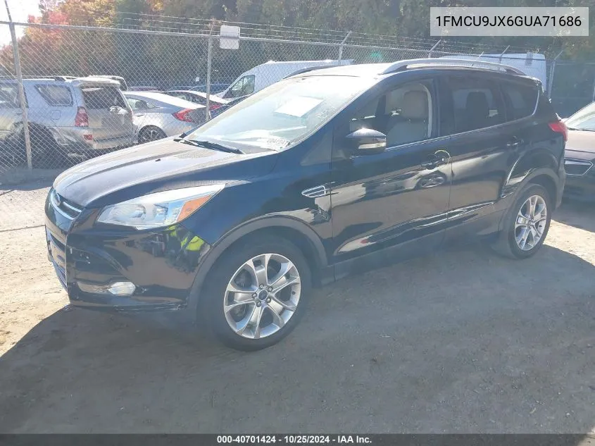 2016 Ford Escape Titanium VIN: 1FMCU9JX6GUA71686 Lot: 40701424