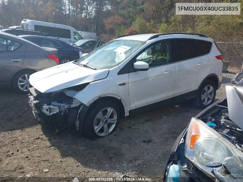 2016 Ford Escape Se VIN: 1FMCU0GX4GUC33835 Lot: 40702208