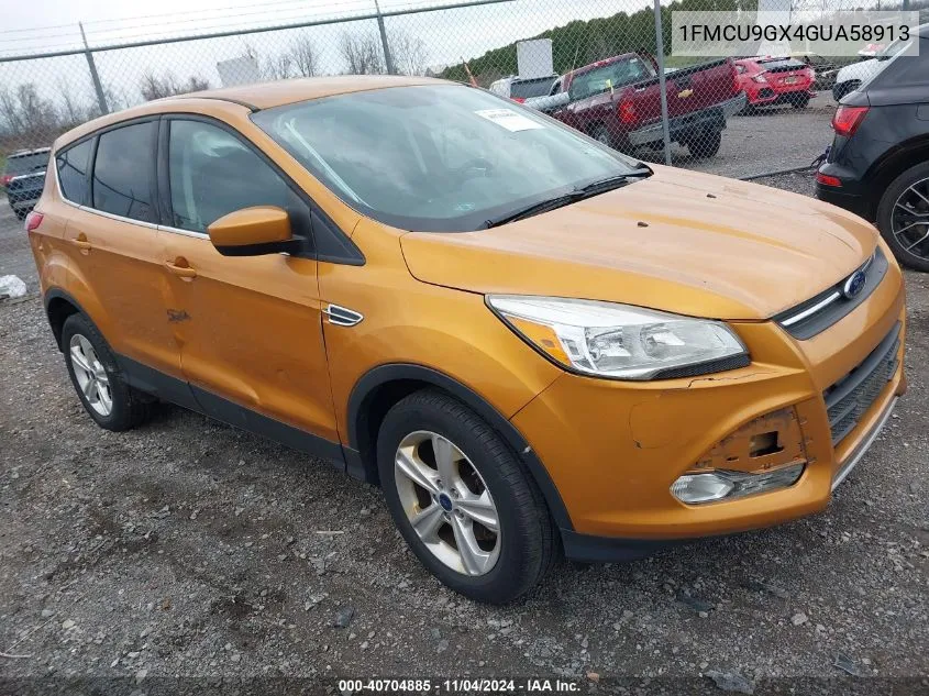 2016 Ford Escape Se VIN: 1FMCU9GX4GUA58913 Lot: 40704885