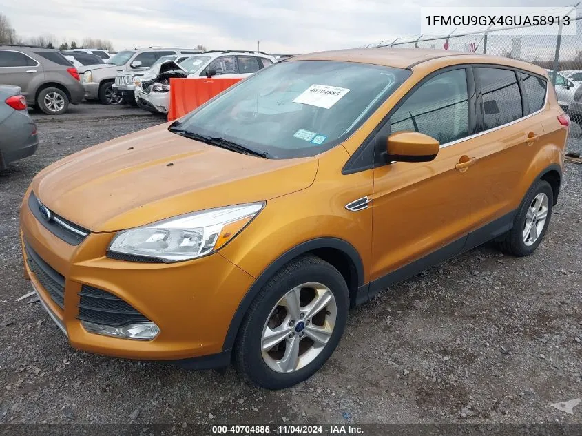 2016 Ford Escape Se VIN: 1FMCU9GX4GUA58913 Lot: 40704885