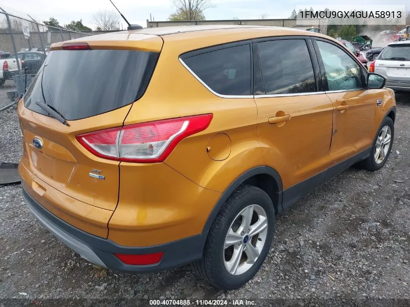 2016 Ford Escape Se VIN: 1FMCU9GX4GUA58913 Lot: 40704885