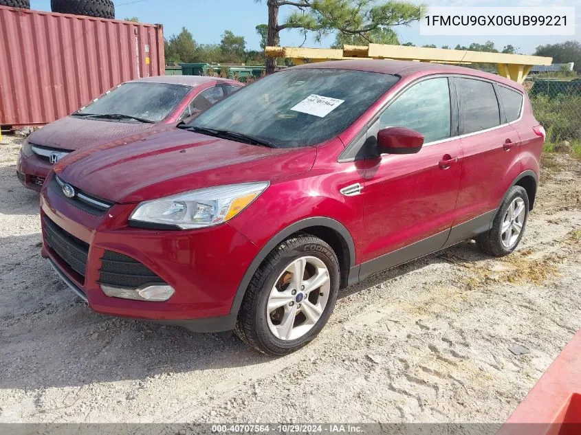 2016 Ford Escape Se VIN: 1FMCU9GX0GUB99221 Lot: 40707564