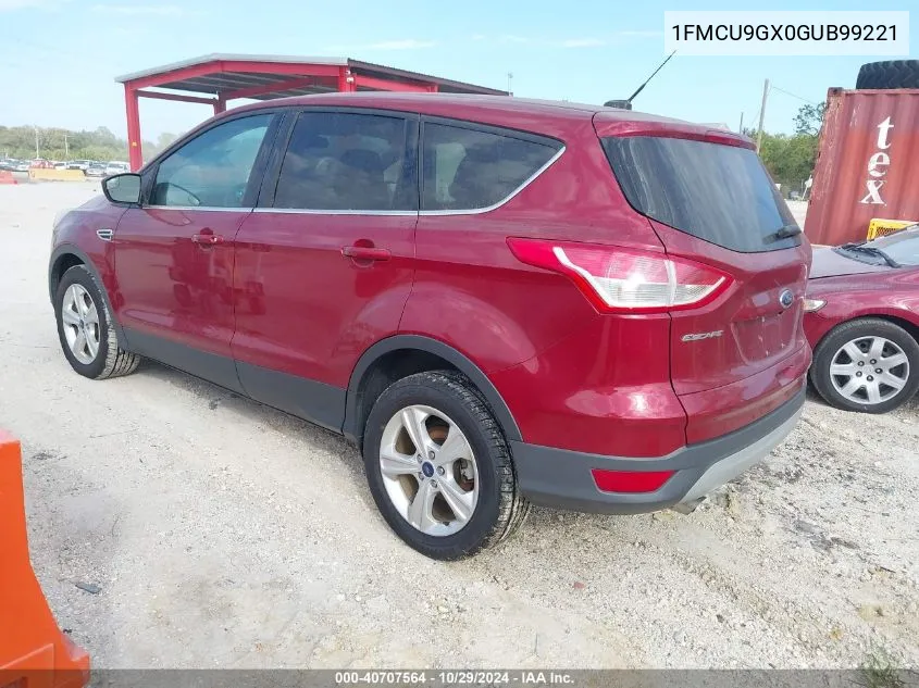 2016 Ford Escape Se VIN: 1FMCU9GX0GUB99221 Lot: 40707564