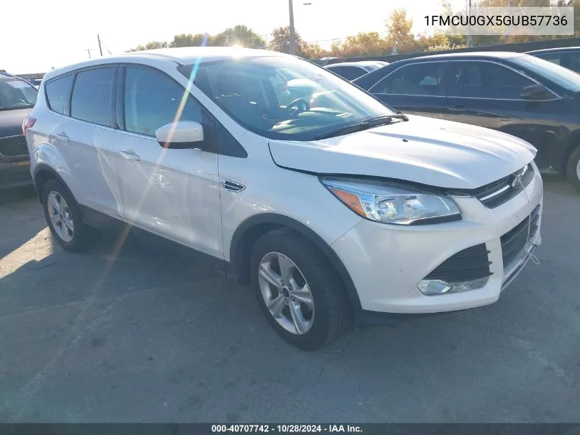 2016 Ford Escape Se VIN: 1FMCU0GX5GUB57736 Lot: 40707742