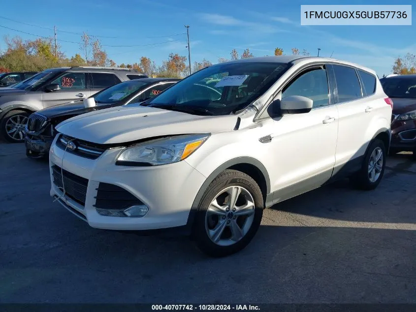 2016 Ford Escape Se VIN: 1FMCU0GX5GUB57736 Lot: 40707742