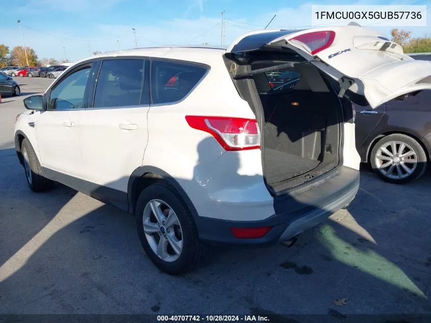 2016 Ford Escape Se VIN: 1FMCU0GX5GUB57736 Lot: 40707742