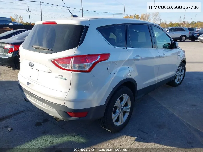 2016 Ford Escape Se VIN: 1FMCU0GX5GUB57736 Lot: 40707742