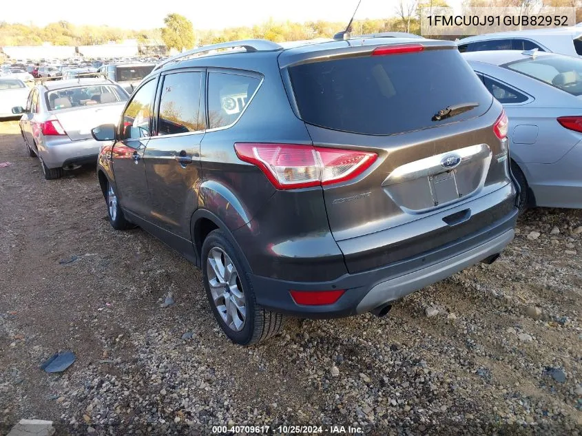 2016 Ford Escape Titanium VIN: 1FMCU0J91GUB82952 Lot: 40709617