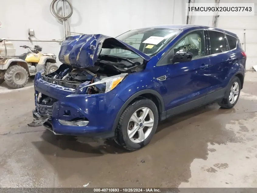 2016 Ford Escape Se VIN: 1FMCU9GX2GUC37743 Lot: 40710693