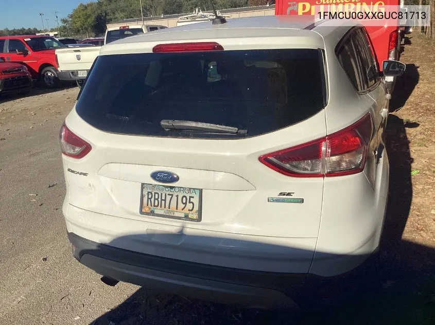 2016 Ford Escape Se VIN: 1FMCU0GXXGUC81713 Lot: 40715725