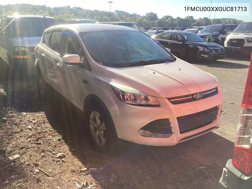 2016 Ford Escape Se VIN: 1FMCU0GXXGUC81713 Lot: 40715725