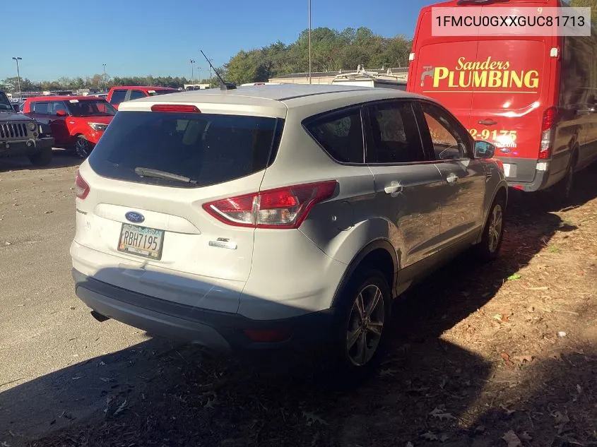 2016 Ford Escape Se VIN: 1FMCU0GXXGUC81713 Lot: 40715725