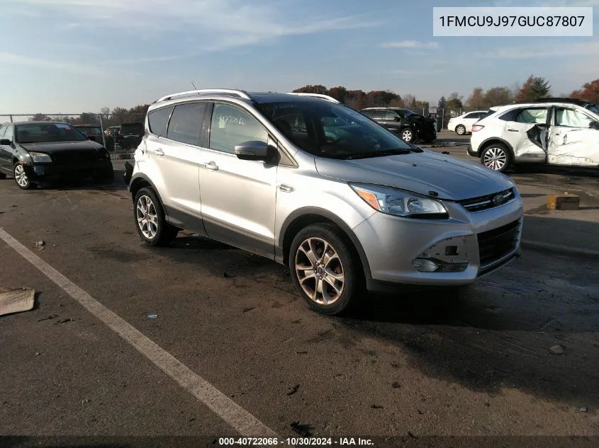 2016 Ford Escape Titanium VIN: 1FMCU9J97GUC87807 Lot: 40722066