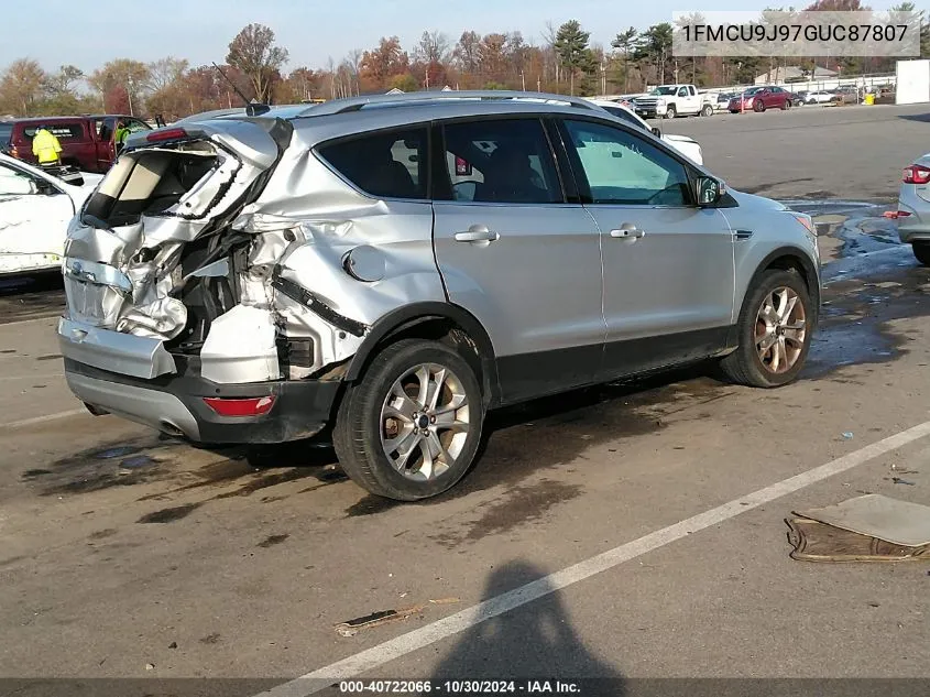 2016 Ford Escape Titanium VIN: 1FMCU9J97GUC87807 Lot: 40722066