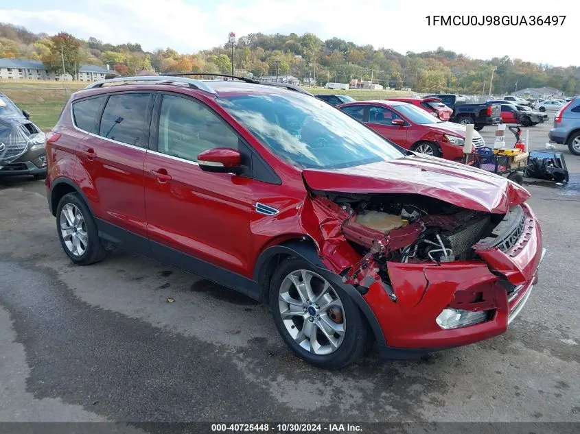 2016 Ford Escape Titanium VIN: 1FMCU0J98GUA36497 Lot: 40725448