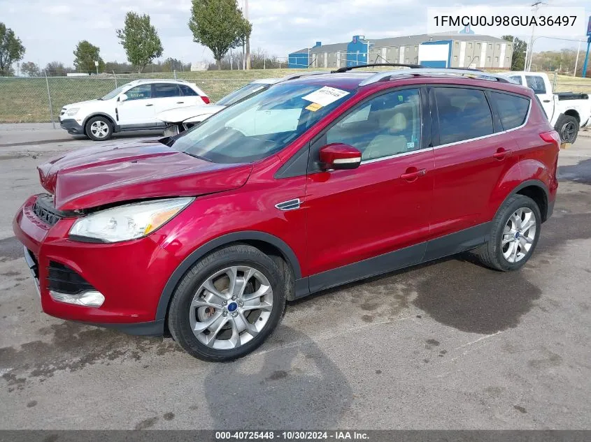 1FMCU0J98GUA36497 2016 Ford Escape Titanium