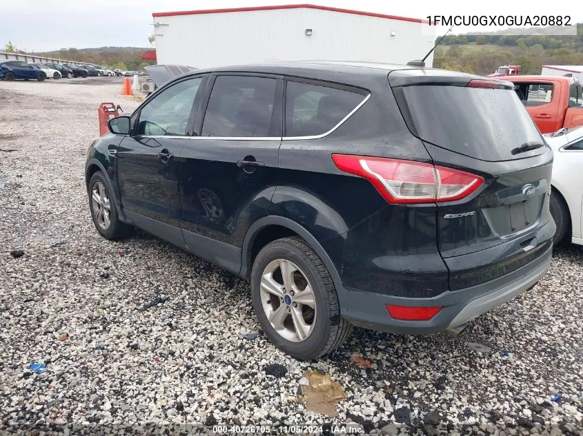 2016 Ford Escape Se VIN: 1FMCU0GX0GUA20882 Lot: 40726705