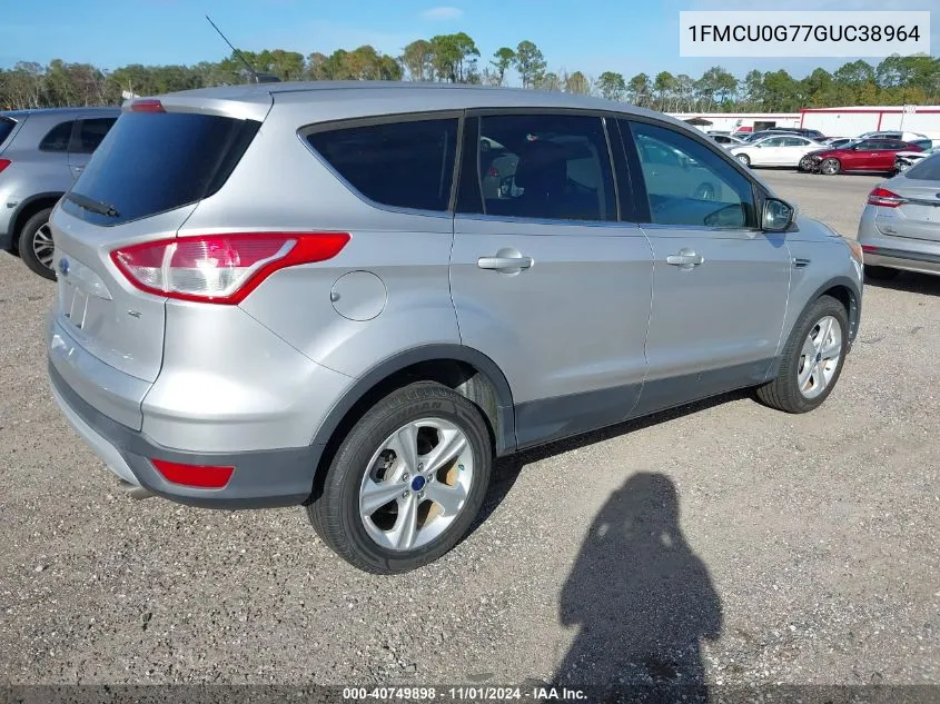 2016 Ford Escape Se VIN: 1FMCU0G77GUC38964 Lot: 40749898