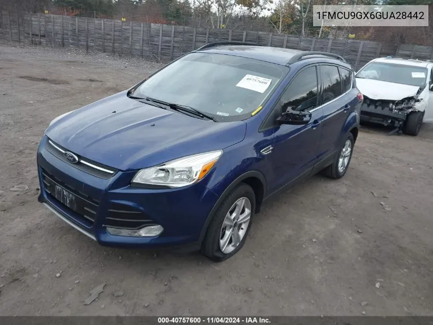 2016 Ford Escape Se VIN: 1FMCU9GX6GUA28442 Lot: 40757600