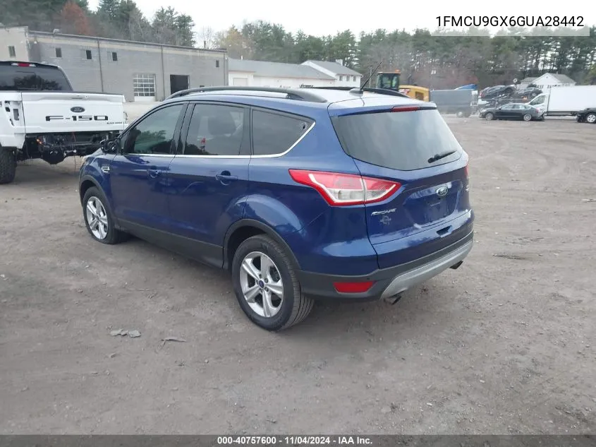 2016 Ford Escape Se VIN: 1FMCU9GX6GUA28442 Lot: 40757600