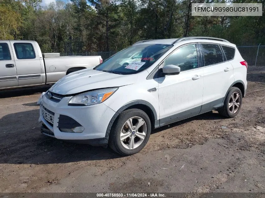 2016 Ford Escape Se VIN: 1FMCU9G98GUC81991 Lot: 40758503