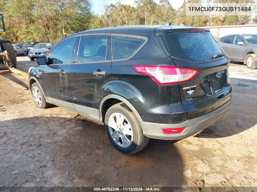 2016 Ford Escape S VIN: 1FMCU0F73GUB11484 Lot: 40762246