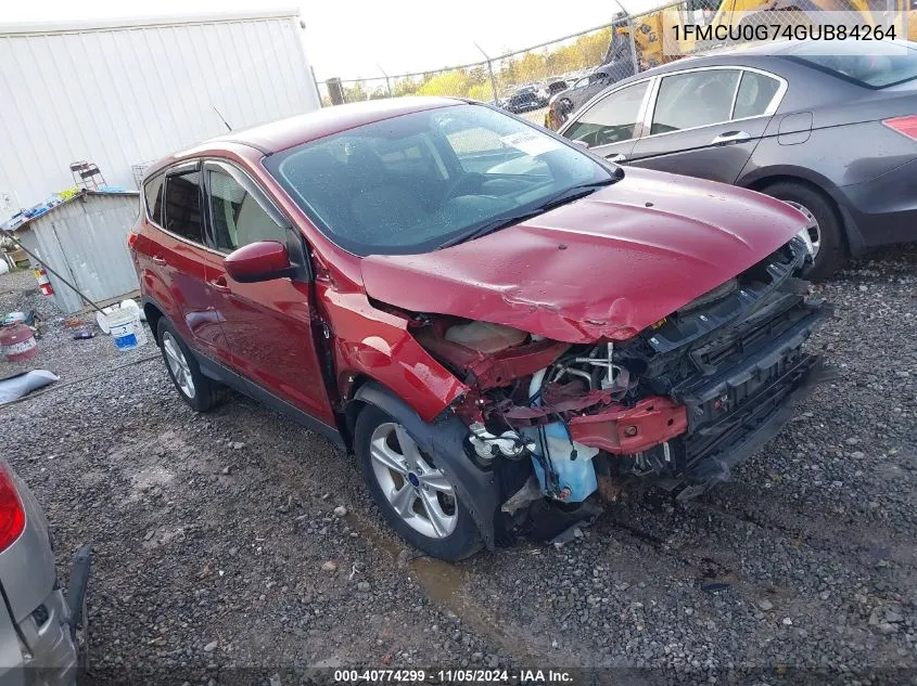 2016 Ford Escape Se VIN: 1FMCU0G74GUB84264 Lot: 40774299